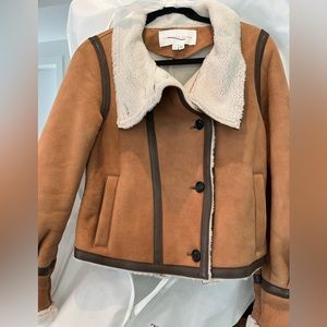 Veronica Beard - Suede Shearling Jacket